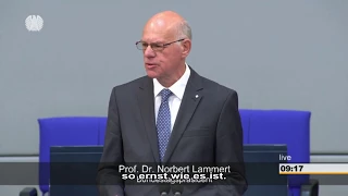 Ende der Abschiedsansprache von Norbert Lammert