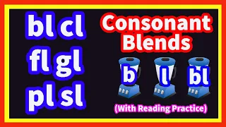 Consonant Blends with a Focus on L Blends | bl, cl, fl, gl, pl, sl | Multisensory