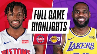 Game Recap: Lakers 135, Pistons 129