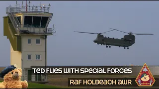 SPECIAL FORCES 7 SQUADRON CHINOOK • NIGHT FIRING TRACERS COMBAT TRAINING LIVE AMMO RAF HOLBEACH AWR