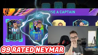 FIFA 21 - 99 NEYMAR IN 199 RATED SUMMER STARS FUT DRAFT