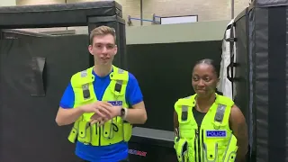 Student officers Liz and Corey - Personal Safety Training