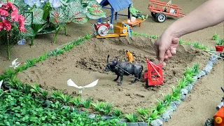 DIY Tractor Mini Plough Machine Science Project | Diy Water Pump New Technology | Diy Mini Farming