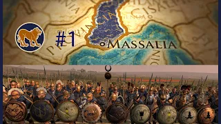 Total War Rome ll: Массилия #1 прохождение на ЛЕГЕНДЕ, БЕЗ балист и авторасчета