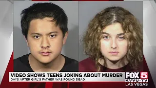 Las Vegas teens joked about murder after girl's father was found dead