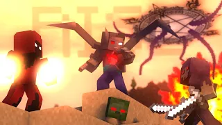 "Rise" - A Minecraft Music Video ♪ - Herobrine Vs Entity 303 + Dreadlord [Part 2]