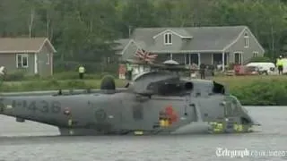 Royal tour: Kate Middleton looks on as Prince William lands helicopter on water in 'emergency'