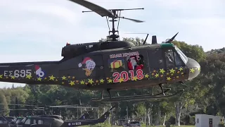 Hellenic Army Aviation  Bell UH-1H Huey flying Santa Claus