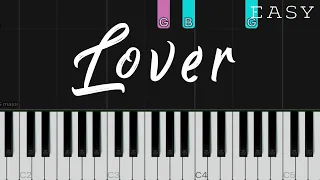 Lover - Taylor Swift | EASY Piano Tutorial