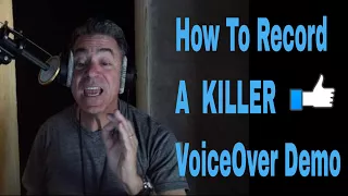 Recording A Commercial Voice Over Demo with Joe Cipriano - How To Do Voice Over