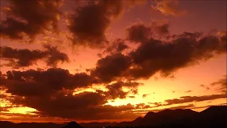 x 120 speed time-lapse of Valentine's Day Volcanic Aerosol Sunset