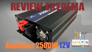 Probamos a fondo el inversor AudioBus 2500W de onda pura con LiFePO4 - 🚍DIY ElectroCamper🚤