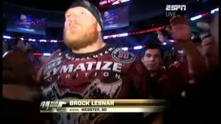 Brock Lesnar - Funny entrance with Cop