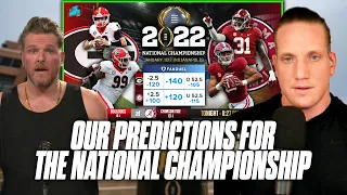 Pat McAfee & AJ Hawk's Predictions For The National Championship Game