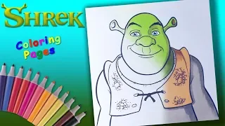 Shrek Coloring Book Pages For Kids  How to Color Shrek