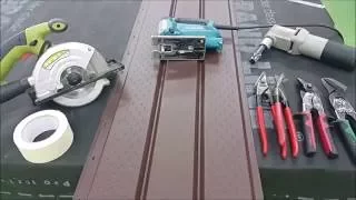 Как резать металлический сайдинг