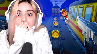 joguei esse subway surfers de terror pela primeira vez 🥺 levei mto susto