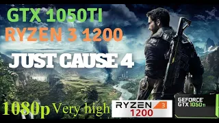 Just cause 4: GTX 1050Ti + Ryzen 3 1200- 1080p Very high settings- BENCHMARK PC