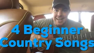 4 Beginner Guitar Country Songs Easy to Play | Country Song Teacher