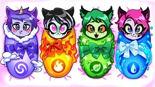 The Elemental Babies 👶  My Love from The Star 💫  Pinky & Werewolf's Children | Teen-Z House