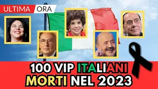 100 ITALIANI Famosi MORTI nel 2023 (li ricordi tutti?)