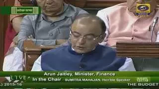 Union Budget 2015-2016 presented by Finance Minister Arun Jaitley - LIVE