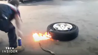 Science Behind Using Fire To Mount Car Tires