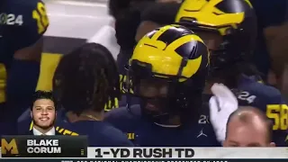 Blake Corum 1 Yard Touchdown Run | #2 Washington vs #1 Michigan | 2024 National Championship