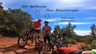 Sedona MTB Festival first crash with Jeff Lenosky and The Crashing Dad