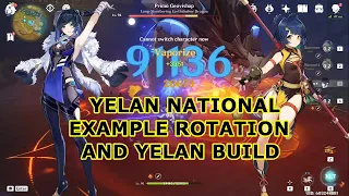Yelan National Example Rotation and Yelan Build