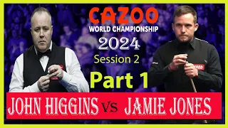 John Higgins vs Jamie Jones Session 2 | World Championship Snooker 2024 |#snooker2024| #johnhiggins