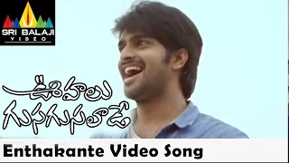 Oohalu Gusagusalade Video Songs | Enthakante Video Song | Naga Shaurya | Sri Balaji Video