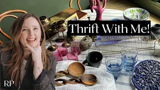 THRIFT WITH ME | Massive Haul | Thrifting Home Decor and Styling Pieces