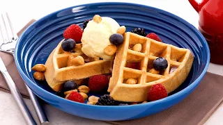 Professional Baker Teaches You How To Make MAPLE WAFFLES!