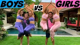 BOYS VS  GIRLS EXTREME YOGA CHALLENGE! | The Rybka Twins