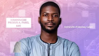 3eme prix du jury – Manhougbe Probus A. Farel Kiki, Bénin – Finale internationale MT180 édition 2021