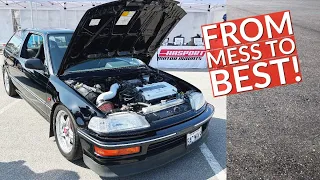 Project Backmarker EF Civic Goes from Rough D15 to Clean B17: MEGA EPISODE