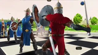 Battle Chess Game of Kings Pawn Battle Scenes