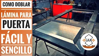 COMO HACER LÁMINA DE TABLERO PARA PUERTA PRINCIPAL - JJ HERRERIA Y MÁS