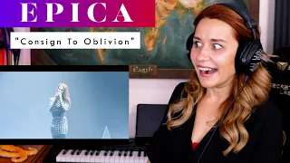 Epica "Consign To Oblivion" REACTION & ANALYSIS by Vocal Coach / Opera Singer