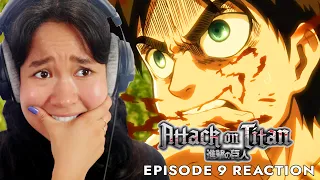 Eren's a TITAN?!! | Attack On Titan Reaction | Ep 09 "Whereabouts of His Left Arm"