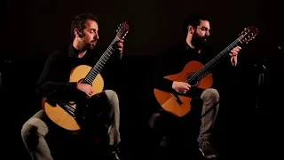 J S Bach Invention No 13 in A minor BWV 784 Guitar Duet
