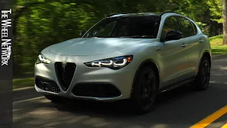 2024 Alfa Romeo Stelvio Competizione | Moonlight Grey Matte | Driving, Interior, Exterior (US Spec)