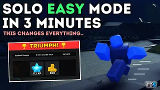 SOLO EASY MODE IN 3 MINUTES WITH TIMESCALING | Tower Defense Simulator