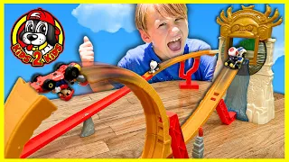 Super Mario Bros Movie HOT WHEELS Jungle Kingdom Raceway 🌴 MARIO KART IN REAL LIFE Obstacle Course!