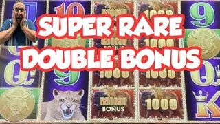 SUPER RARE DOUBLE BONUS FEATURE on BUFFALO LINK