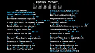 Dire Straits   Why Worry (with guitar chords & lyrics)
