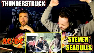 Thunderstruck by Steve'n'Seagulls (LIVE) | AC/DC Cover | FIRST TIME REACTION