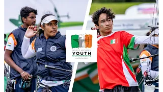 India v Mexico – compound U18 mixed team bronze | Limerick 2023 World Archery Youth Championships