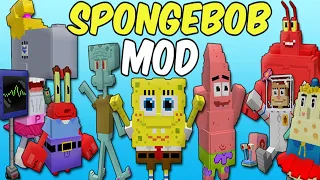 Mcpe SpongeBob SquarePants Add-On Addon Showcase Gameplay